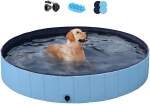 Yaheetech Foldable Hard Plastic Extra Large Dog Pet Bath Swimming Pool Collapsible Dog Pet Pools Bathing Tub Paddling Pool for Large Pets Dogs 